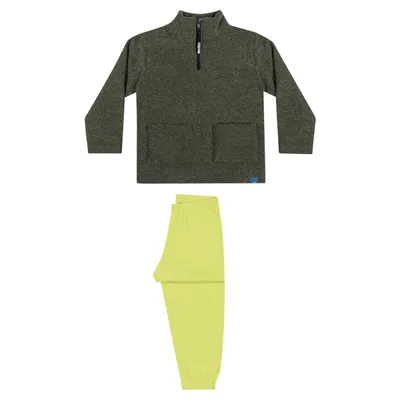 Conjunto Infantil Reirex Blusão Moletom Gola Alta Conjunto Infantil Reirex Blusão Moletom Gola Alta